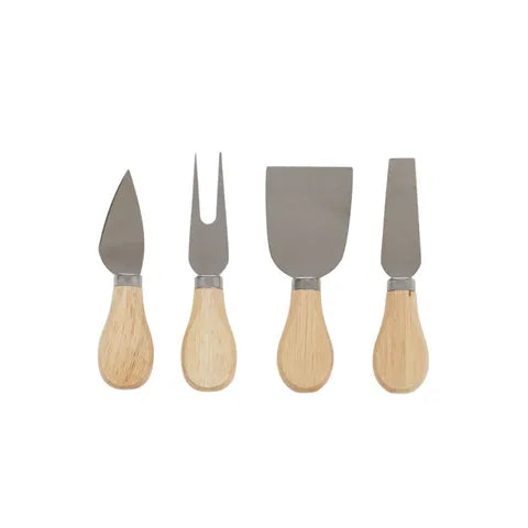Wooden Cheese Knife Set of 4