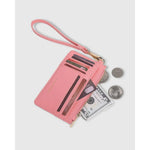 Pink Tahlia Card Holder by LOUENHIDE