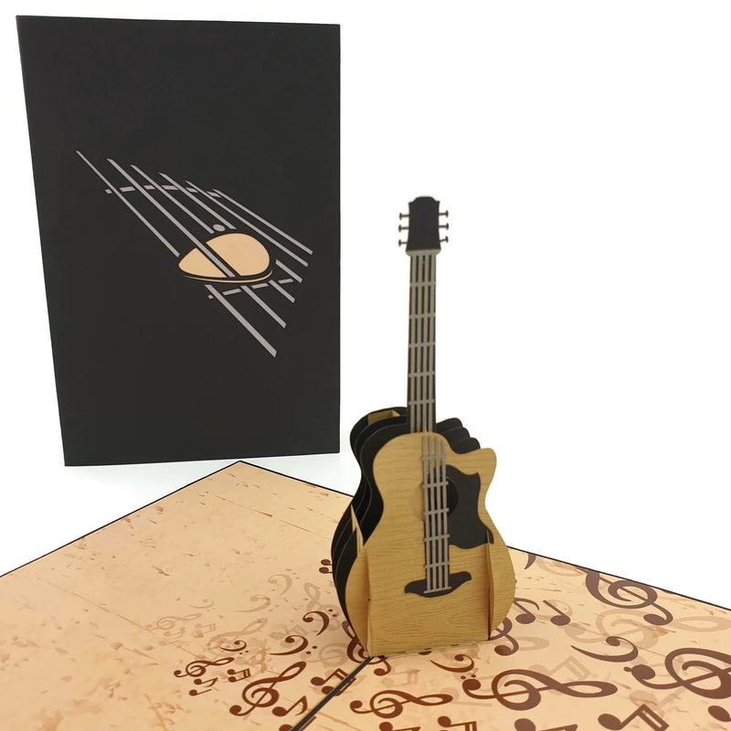 Guitar Pop Up Card Blank