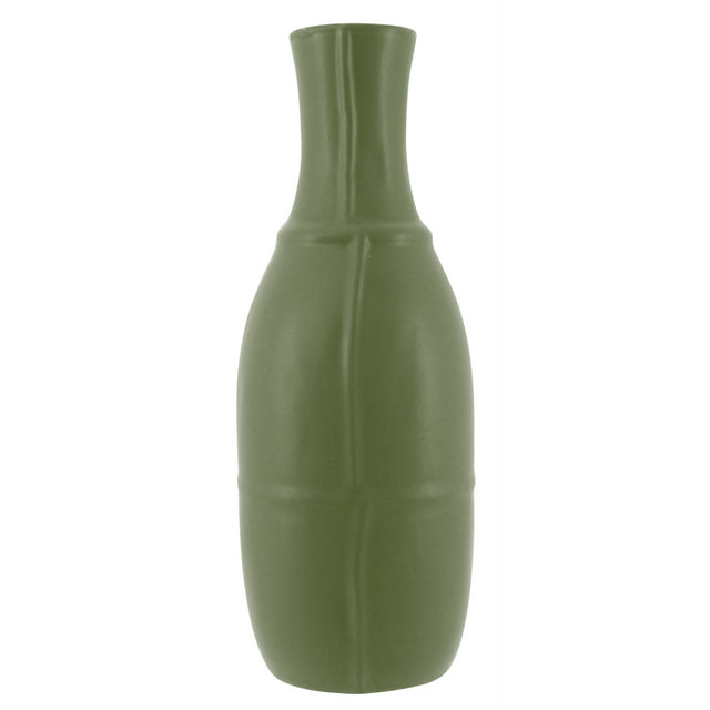 Tall Olive Bottle Vase