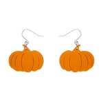 Orange Pumpkin Mirror Earrings by Erstwilder