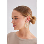 Beige Moonraker Earrings by Holiday Design