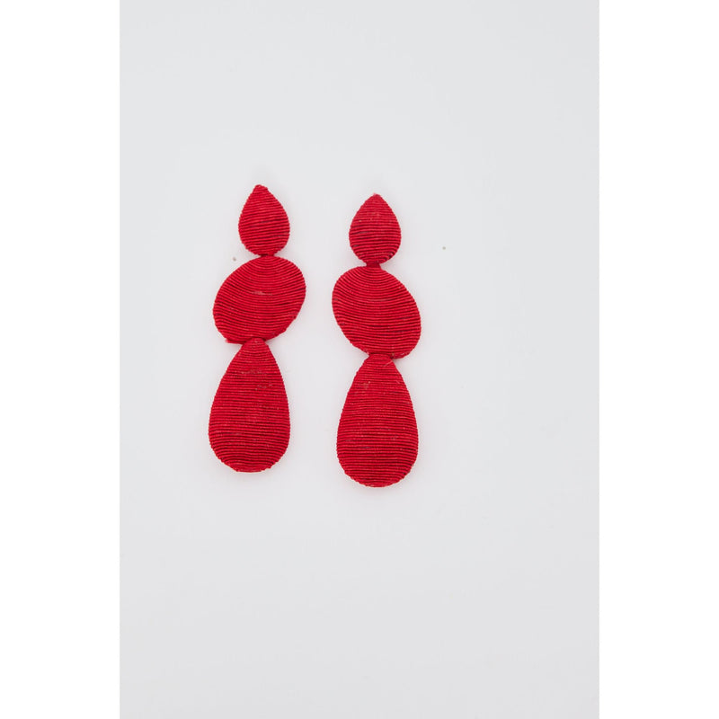 Red Calypso Earrings by Holiday Design