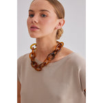 Tortoise Shell Figero Necklace by Holiday Design