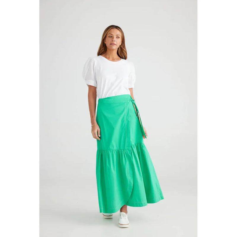 Green Lita Skirt by BRAVE & TRUE