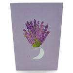 Lavender Pop Up Card Blank