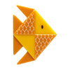 The Memorable Goldfish  Brooch by Erstwilder