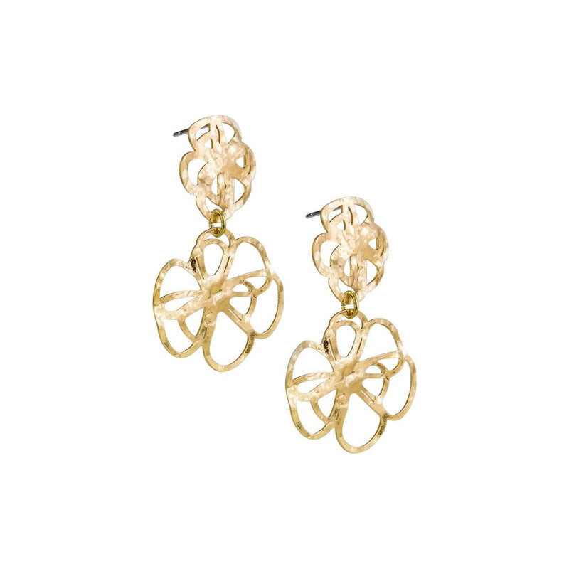 Gold Spring Floral Earring