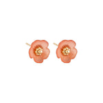 Pink Buttercup Stud Earring