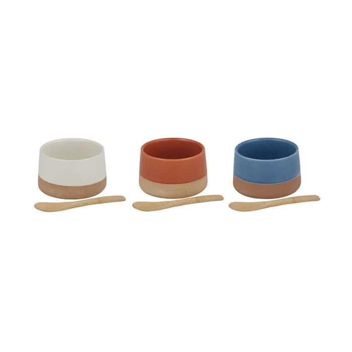 Colourful Ceramic Bowl & Spoon Sets