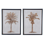 Luxe Golden Palms with Navy & Gold Frame Set of 2 (CLICK & COLLECT)