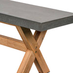 Concrete & Timber Dining Bench