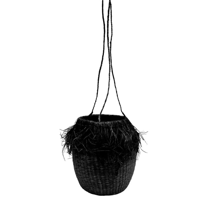 Barbados Seagrass Jute Hanging Basket