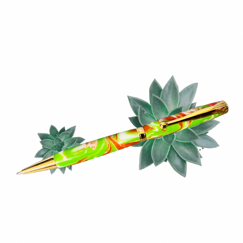 Forest Fire Acrylic Slimline Handcrafted Pen