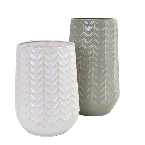 Vase Decorative Metal Milk