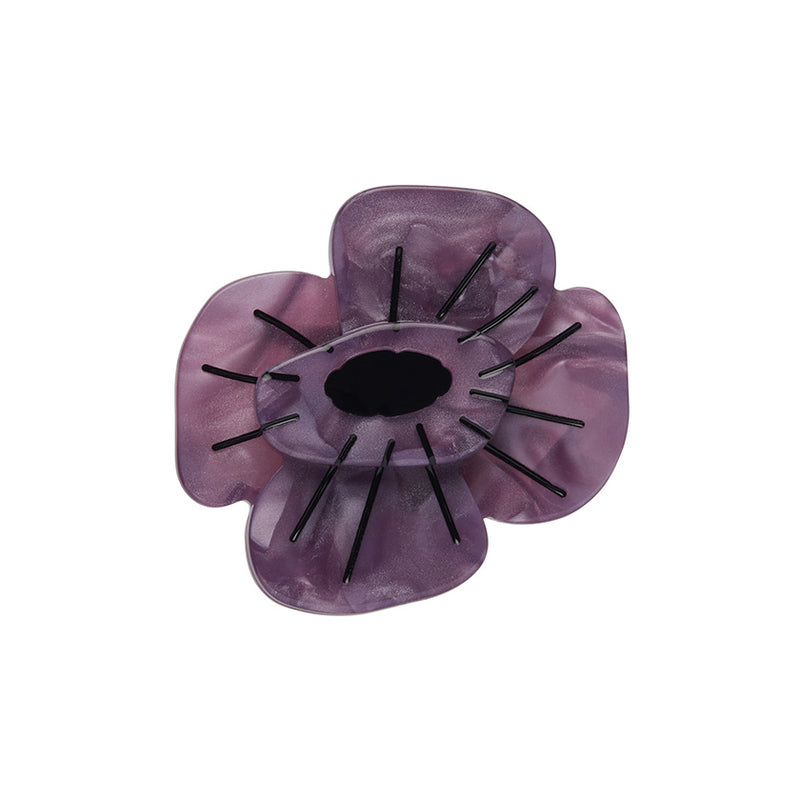 Remembrance Purple Poppy Mini Brooch by Erstwilder