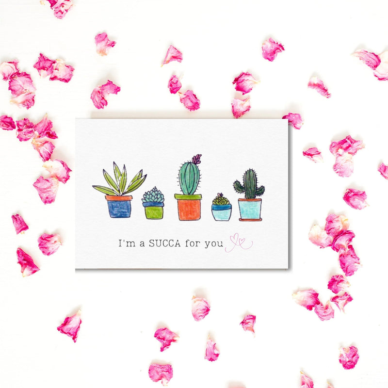 I'm A Succa For You Happy Valentines Day Card