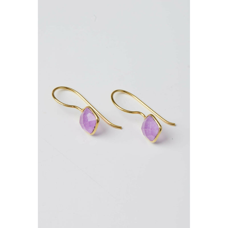 Dani Gold & Orchid Drop Earrings HOLIDAY