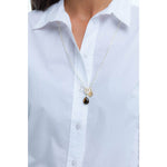 Carrie Silver & Tiger Eye Necklace HOLIDAY
