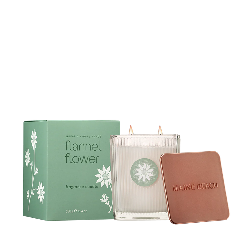 Flannel Flower Candle