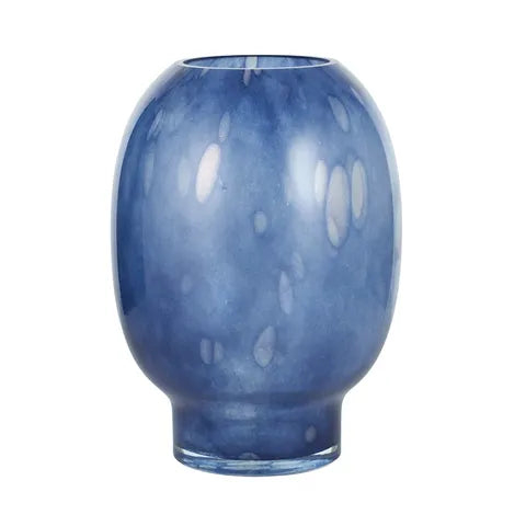 Lorrie Blue Glass Vase