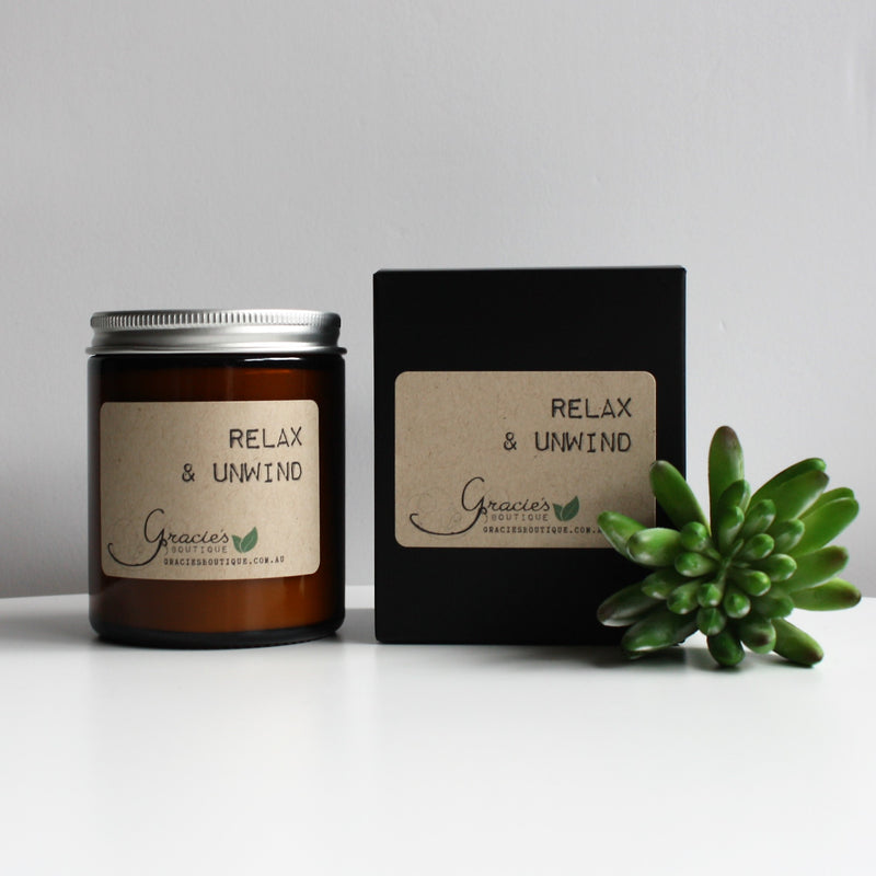 Relax & Unwind Amber Soy Candle