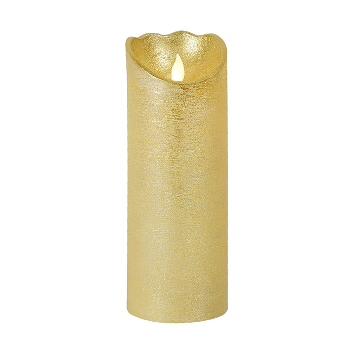 Beacon LED Gold Pillar Candle