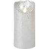 Beacon LED Silver Pillar Candle