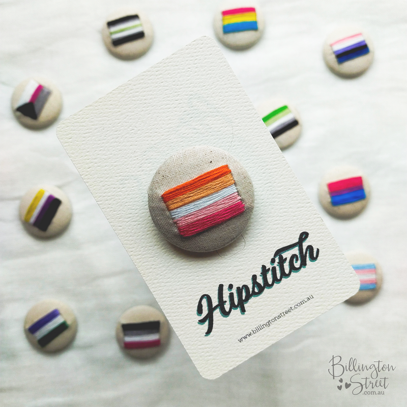 Lesbian Pride Embroidered Badge