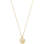 Gold Moon & Star Insert Necklace