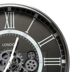 Classic London Exposed Gear Wall Clock